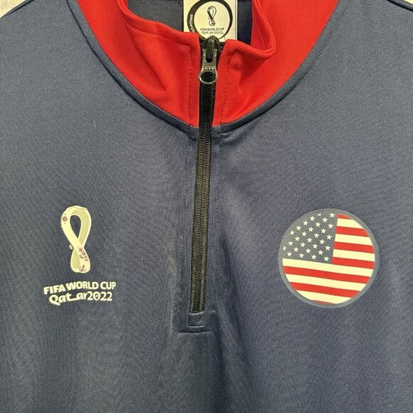 Fifa World Cup 2022 Qatar Jacket Mens Medium Red/Blue Soccer - Picture 4 of 9